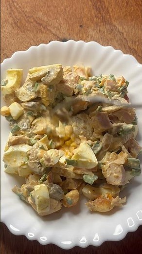 Chicken and mushroom salad! #recipe #alsodelicious #food #homecooking #delicious