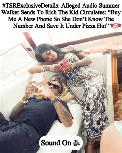 The Shade Room on Instagram: "#TSRExclusiveDetails: Chileeee keepin it on the low must have a whole different meaning now 👀! Audio message Summer Walker reportedly sent to Rich The Kid circulates the internet. The audio was allegedly sent to him in July of this year. _______________________ In the message, Summer tells Rich that she likes being with him because they treat each other well. She explains that she is happy Rich is back with the mother of his child, but she still wants to be 