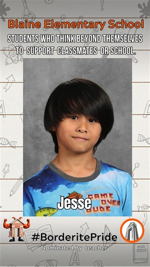 Huge congratulations to our Borderite students! Our schools are full of kindness, gratitude, and compassion, and these students shine brightly! Our featured students for December were nominated by their teachers! BPS: Students who do nice things for classmates and teachers. BES: Students who think beyond themselves to support classmates or school. BMS: Students who give time and effort to make school better for others. We’re so proud of their positive impact on their schools and our entire distr