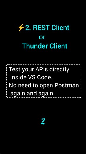 VS Code Extensions Every Backend Developer Must Use #backenddeveloper