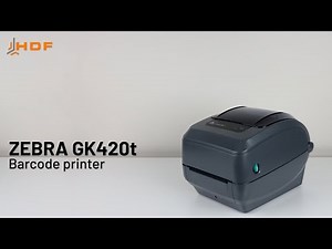 BARCODE PRINTER ZEBRA GK420t | Loading media, Loading ribbon Platen roller replacement, cleaning