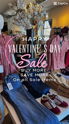 Ten Brooke LeAnne on Instagram: "We Love our Customers! ❤️ So we are Having a SALE! The More you Buy the More you Save on this Friday & Saturday. This Sale Includes all Already Marked Down items only. 1 item: extra 10% off, 2 Items: extra 15% off, & 3+ Items: extra 20% off. Happy Valentine’s Day! 🥰"