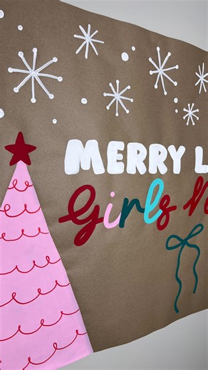 Crafted by Hailey | Custom Banners on Instagram: "Cutie banner for a cutie girl who throws the CUTEST parties. ❤️🩷🩵💚 loved getting to create this one, had so much fun painting it ☺️ #bannerartist #bannerpainting #brownpaperbanner #sidehustlesformoms"