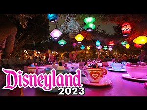 Mad Tea Party at Night - Disneyland Ride [4K POV]