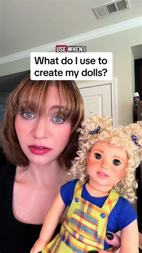 What I use to create my American Girl custom dolls looks. @Caran d’Ache @Sigma Beauty @Ulta Beauty @ #americangirldoll #agdolls #customdoll #americangirldolls #dollartist