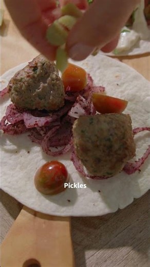 Mini tortillas filled with kafta balls recipe #OceanGarden #Kafta #KaftaTacos #recipe
