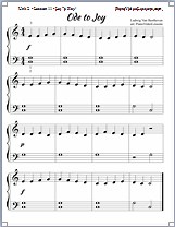2-11: Ode to Joy by Beethoven [Video 27] - Piano Video Lessons Courses