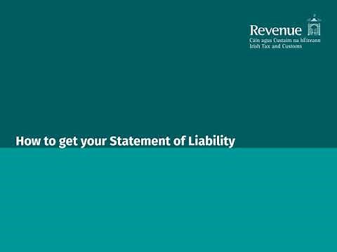 How to get your 2020 Statement of Liability