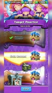 Collecting Target Practice Event Rewards In Clash Royale #clashroyale