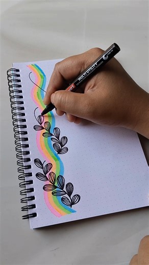 Colourful patterned design 🩷 🩵 💚 🧡 ll School Project ll #shorts