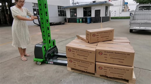 Factory Price 1000kg Self Loading Portable Forklift Electric Stacker Stock2020