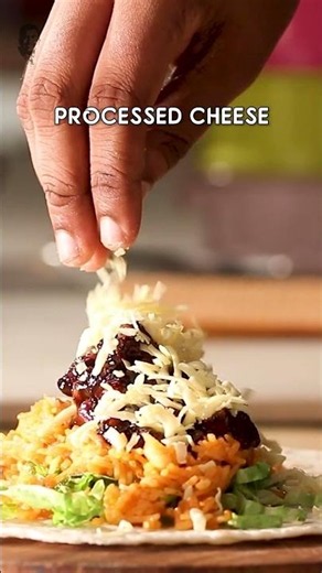 Take your taste buds on a trip to Mexico with this flavourful 'Chicken Burrito'!! 🌮 #shorts