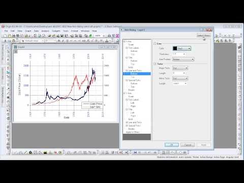 Graphing: Origin 9.1: New Axis Dialog
