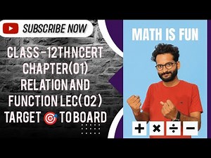 Relation and function LEC 02 #cbseboard #theintegralvedantacademy