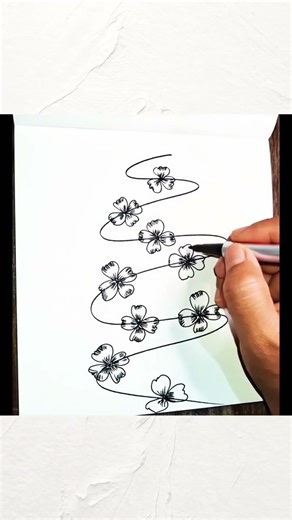 “Relaxing Wave Zentangle Pattern | Satisfying Doodle”