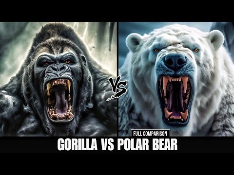 polar bear vs Gorilla Who Will Win?