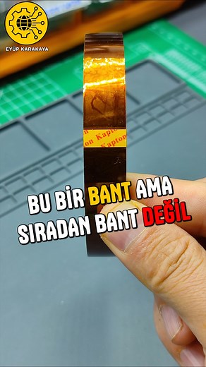Kapton Bant Nedir ? Hiç Kullandın mı? Elektronik, elektrik, DIY projeleri ve akıllı sistemler üzerine paylaşımlar yapıyorum. Donanımın ve PCB tasarımının temellerini kolayca öğrenmen için buradayım. ⚙️ 📚 Eğitimlere Nasıl Ulaşabilirsin? 👉 Profilimdeki linke tıkla 👉 “Donanım ve Eğitim Kurslarım” kısmına gir 👉 İlgini çeken kursu seç ve hemen öğrenmeye başla 🚀 ⚡ Kurslarımız ve Eğitimlerimiz: 🔹 A’dan Z’ye Elektronik Donanım Tasarım Mühendisliği (E-Kitap) Donanım mühendisliğine sağlam bir başlan