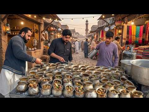 Mouth-Watering Afghani Mutton Stew Cooking in Pots - Over The Coals | Chainaki Gosht Recipe