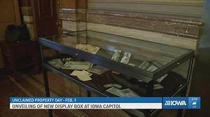 Iowa state treasurer unveils new display ahead of Unclaimed Property Day