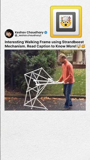 Interesting Walking Frame using Strandbeest Mechanism!