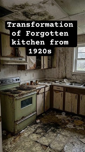Forgotten farmhouse kitchen from the 1920s