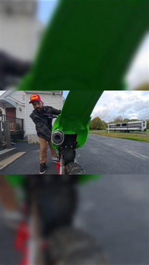 kawasaki kx100 cold start with full fmf pipes