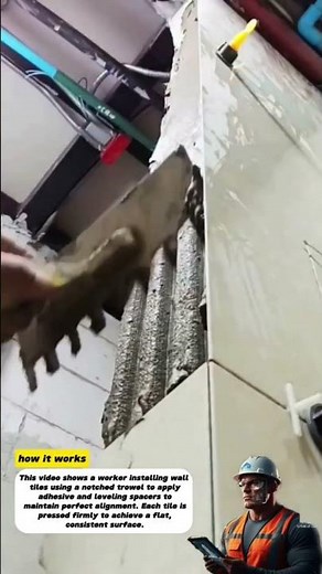 Precision Wall Tile Installation Using Adhesive Trowel Technique