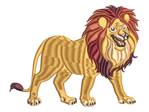 Detailed Male Lion Embroidery Design Mane Safari Animal Realistic Machine Embroidery Pattern (digital Download) - Etsy