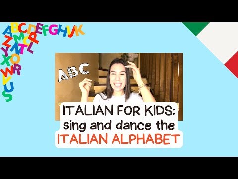 Sing and dance the ITALIAN ALPHABET