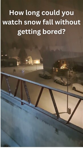 How long could you watch snow fall without getting bored? #snow #denmark