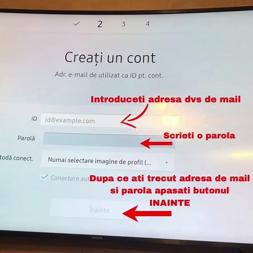 Cum sa iti faci cont Samsung , cont televizoare smart Samsung