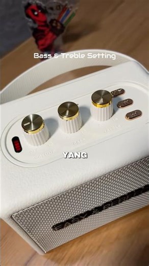 Bass and treble can be adjusted independently! Easy & Perfect Speaker - Little White