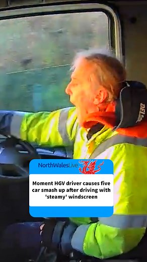 5.5M views · 9.7K reactions | Christopher Tribe smashed into the back of a minibus triggering a pile-up on a road in Flintshire | North Wales Live | Facebook