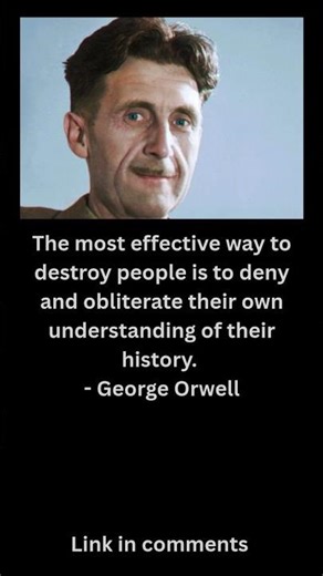 An insightful quote from Orwell #georgeorwell #quotestoliveby