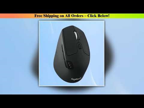 Logitech M720 Wireless Bluetooth Mouse Dual Mode Multi-Device Office Efficient Comfortable for