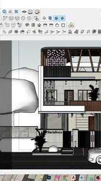 How to Create Exterior Walkthrough video in Sketchup #sketchupdesign #3dmodeling #animation #video