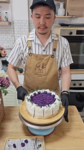 Purple potato cake after packing | DeerBunnyเค้กโฮมเมด