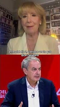 🔴Esperanza Aguirre: 🗣"I believe the Zapatero case will end Pedro Sánchez's presidency"🥀
