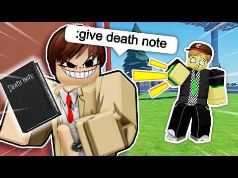 TROLLING WITH ADMIN POWERS AS LIGHT YAGAMI (Roblox VC)