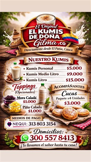 Conoce nuestra cartaaa! 💛✨🥛. #kumis #viral #parati #fyp #tendencia