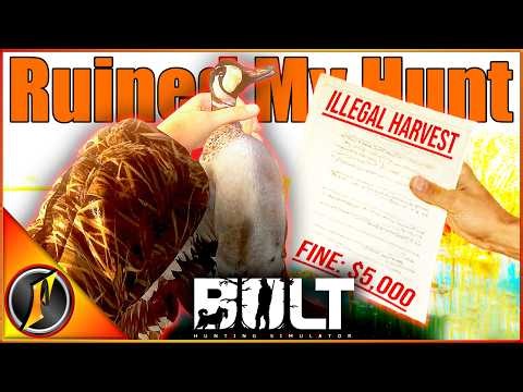 I Shot an ILLEGAL DUCK and it RUINED My Hunt! | BULT Hunting Simulator