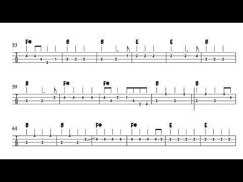 Sweet Caroline bass tab - Neil Diamond