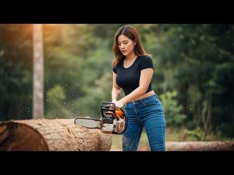Watch This Arborist Take Down a 100FT Tree