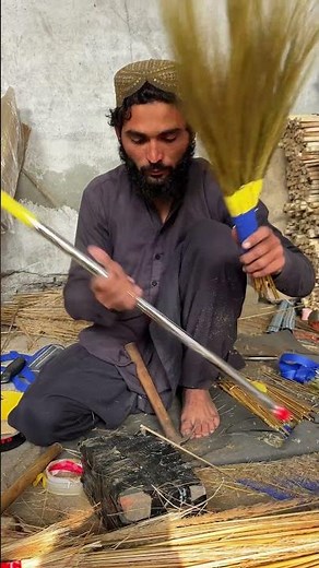How Traditional Grass Brooms Are Made – Full Handcrafted Process!