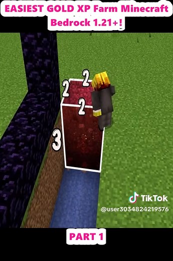 Easiest Gold XP Farm in Minecraft Bedrock 1.21