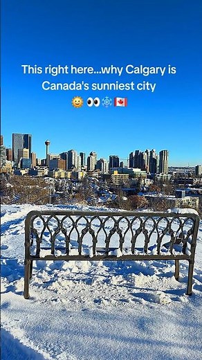 This right here… why Calgary is Canada’s sunniest city🌞 👀❄️🇨🇦 #allincalgary #canada #sun #snow #fyp
