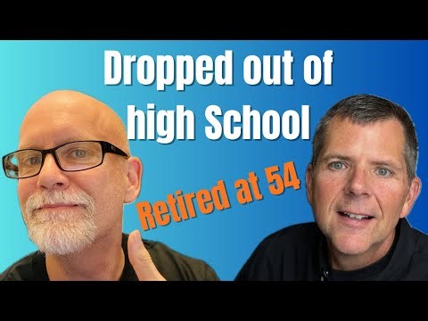 He did it!! Retired at 54 with a modest income and no degree