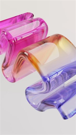 made a glass ribbon animation in blender!! #blender #blender3d #geometrynodes #3danimation #design