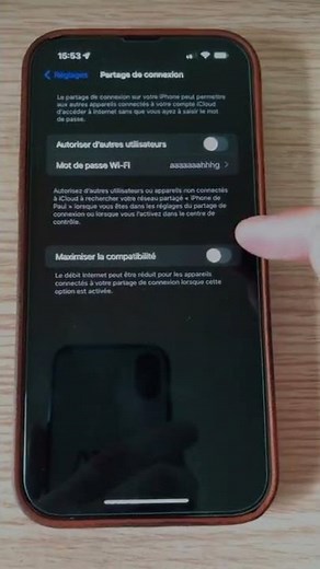 Booster le partage de connection sur iPhone !