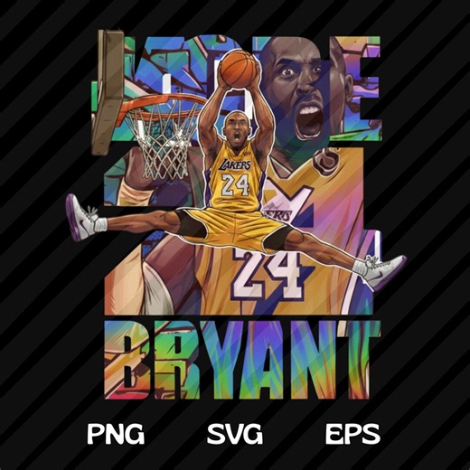 Kobe Bryant PNG Basketball Player T-shirt Design, Basketball DTF Transfer, Basketball Lover Png, Basketball Comic Graphic Tee Sublimation - Etsy